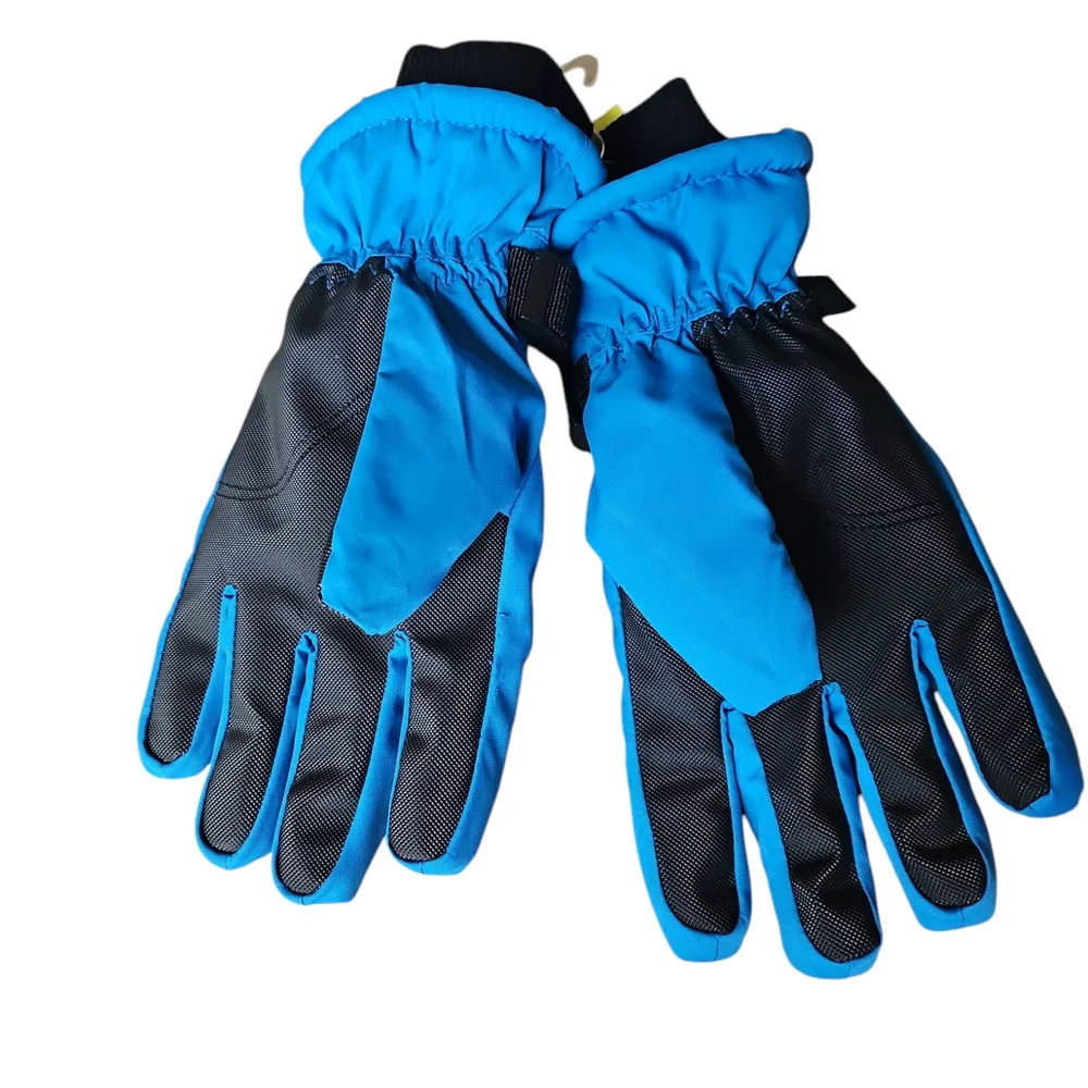 Vibrant Blue Winter Gloves